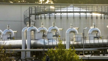 Fasilitas pipa gas Nordstream 1 Laut Baltik di Lubmin, Jerman