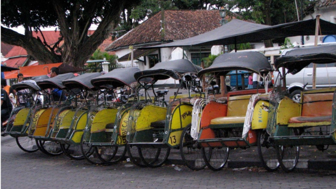 Ilustrasi becak
