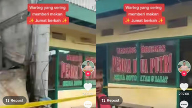 Warung makan selamat dari kebakaran