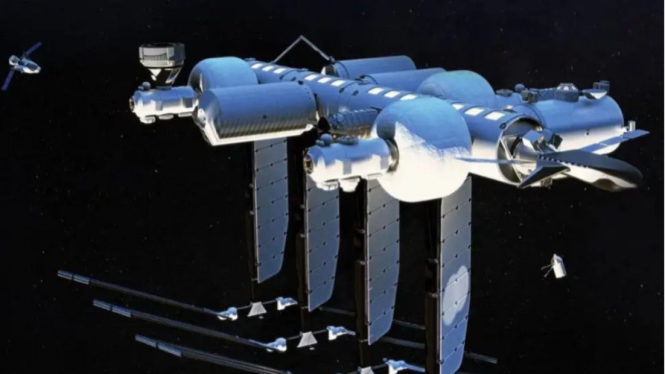 Stasiun Luar Angkasa Orbital Reef milik Jeff Bezos.