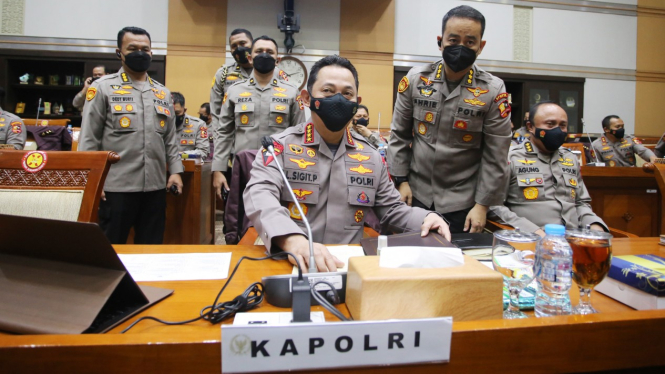 Kapolri Jenderal Listyo Sigit Prabowo RDP dengan Komisi III