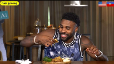 Jason Derulo cicipi nasi goreng