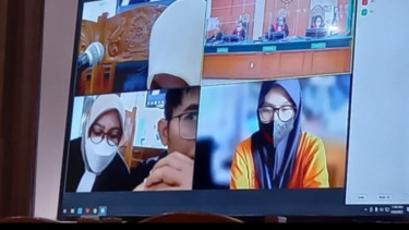 Sidang Pengadilan Negeri (PN) Jambi terhadap Ahnaf Arrafif alias Erayani.