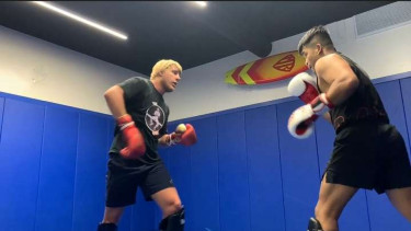 Jeka Saragih Hadapi Jagoan UFC Paddy Pimblett saat latihan Sparring di San Diego