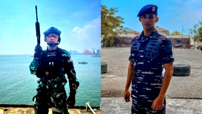Dua aktor di sinetron Bintang Samudra ANTV, Riza Syah dan Shandy William
