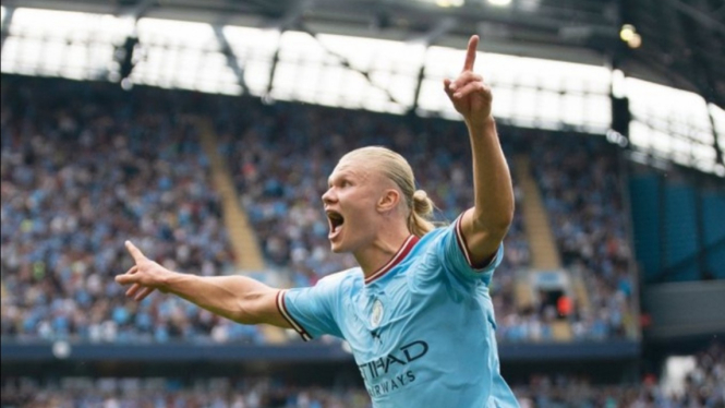 Striker Manchester City, Erling Haaland. 