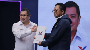 Ketum Perindo Hary Tanoesoedibjo dan Mahyudin