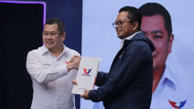 Ketum Perindo Hary Tanoesoedibjo dan Mahyudin