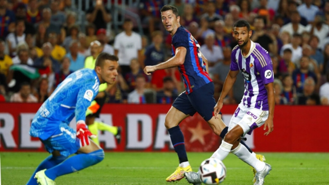 Barcelona vs Real Valladolid di LaLiga 2022-2023