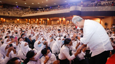 Mahasiswa Unair Surabaya teriaki Ganjar Pranowo dengan sebutan 