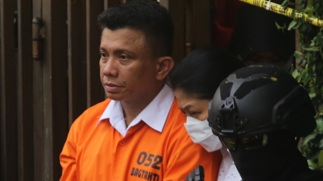 Putri Chandrawathi dan Ferdy Sambo di Rekonstruksi Pembunuhan Brigadir J