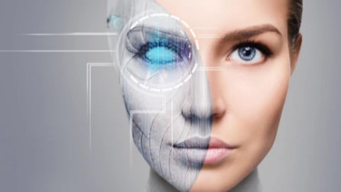 Ilustrasi robot humanoid.