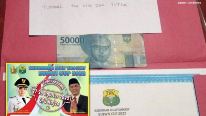 Viral Hadiah Bupati Cup Rp50.000 padahal pendaftarannya Rp100.000