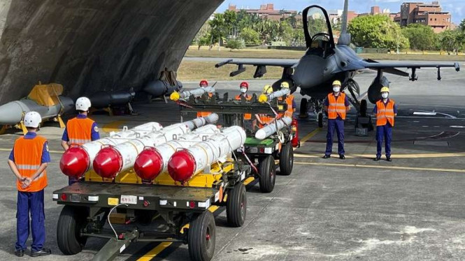 Rudal Harpoon A-84, rudal anti-kapal buatan AS digunakan pesawat tempur Taiwan 