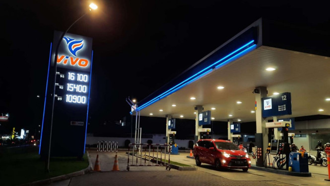 BBM Revvo 89 di SPBU VIVO naik kalahkan Pertalite jadi Rp 10.900 per liter.