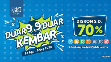 Gunakan promo Traveloka 9.9 dengan penawaran menarik
