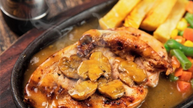 Ilustrasi steak. 