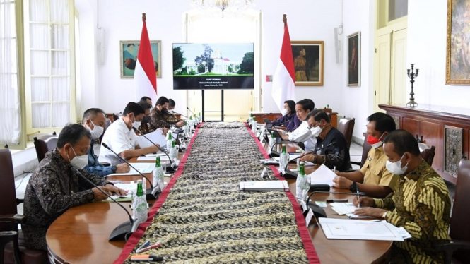 Jokowi pimpin Rapat Kabinet Kerja di Istana Bogor, Jawa Barat