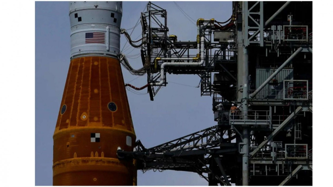 Persiapan peluncuran Artemis-1.