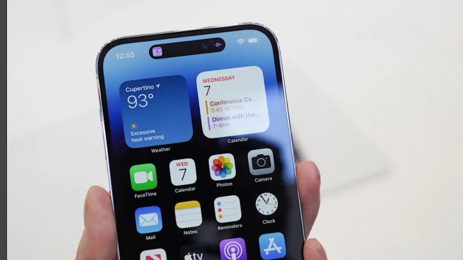 Dynamic Island di iPhone 14 Pro dan Pro Max.