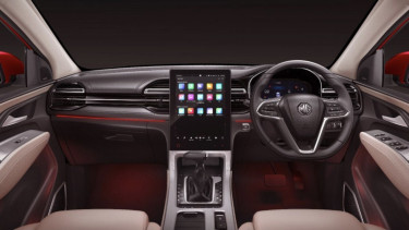 Ilustrasi gambar interior mobil MG Hector terbaru