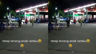 Viral Video Warga Serbu SPBU Bawa Jeriken 