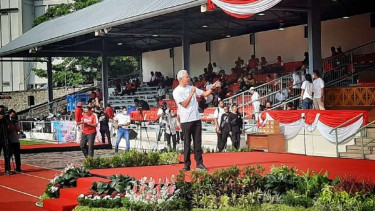 Gubernur Jawa Tengah, Ganjar Pranowo dalam peringatan Haornas