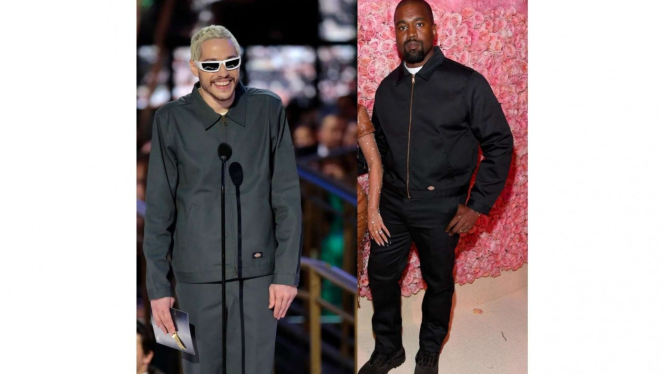 Penampilan Pete Davidson dan Kanye West