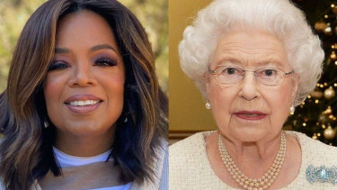Oprah Winfrey dan Ratu Elizabeth II. 