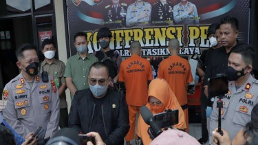 Polres Tasikmalaya merilis kasus penganiayaan monyet untuk konten