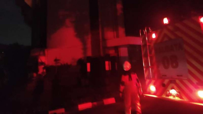 Kebakaran di Gedung Kementerian Desa kebakaran