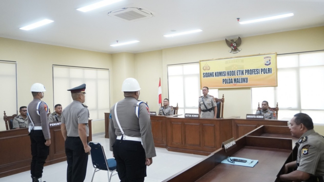 Ilustrasi sidang kode etik anggota polisi