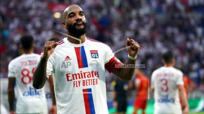 Striker Olympique Lyon, Alexandre Lacazette. 