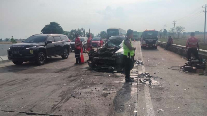 Kecelakaan di Tol Pejagan-Pemalang
