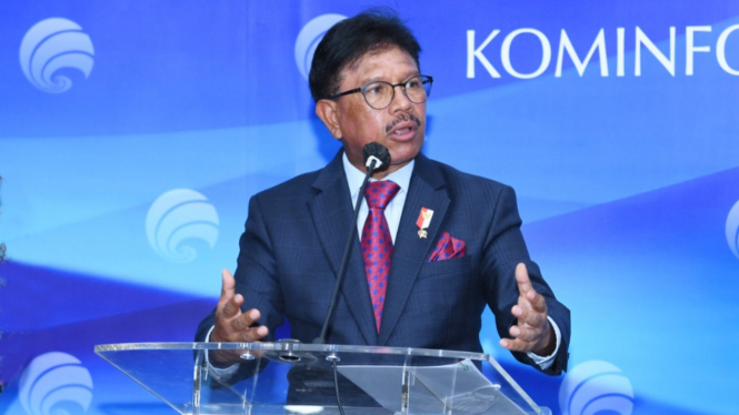 Menkominfo Johnny G Plate.