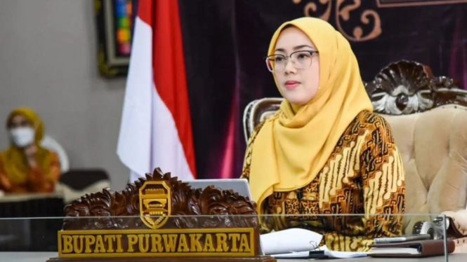 Anne Ratna Mustika saat menjadi Bupati Purwakarta.