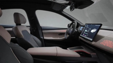 Ilustrasi gambar interior mobil listrik Sedan buatan China