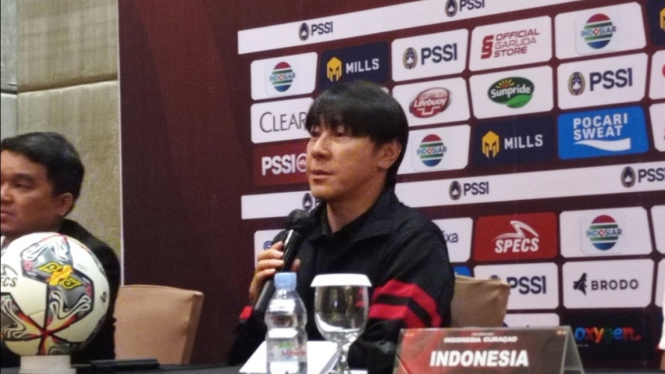 Pelatih Timnas Indonesia, Shin Tae-yong. 