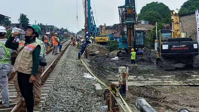 Jalur Kereta Medan-Binjai.
