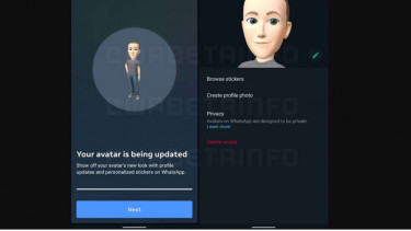 Fitur WhatsApp mengubah Avatar menjadi Stiker.
