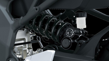 Suspensi motor Kawasaki Ninja ZX-25R edisi 2023