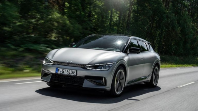 Ilustrasi gambar mobil Kia EV6 GT 