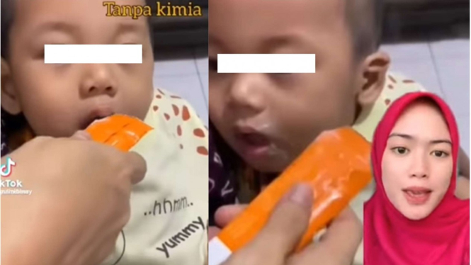 Bayi 10 bulan diberikan serbuk minuman kesehatan tanpa diseduh