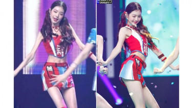 Editan foto Wonyoung IVE |Kiri editan, kanan asli
