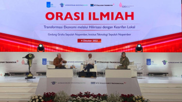 Menteri Investasi Bahlil Lahadalia dan Richard C. Adkerson