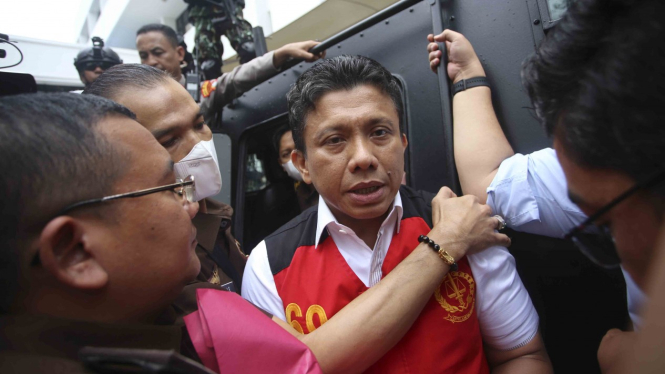 Tersangka Ferdy Sambo di Kejaksaan Agung RI