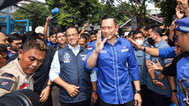 Anies Baswedan dan Ketum Partai Demokrat Agus Harimurti Yudhoyono (AHY).