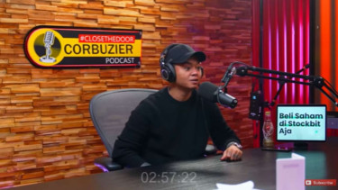 Reza Arap dalam podcast Deddy Corbuzier