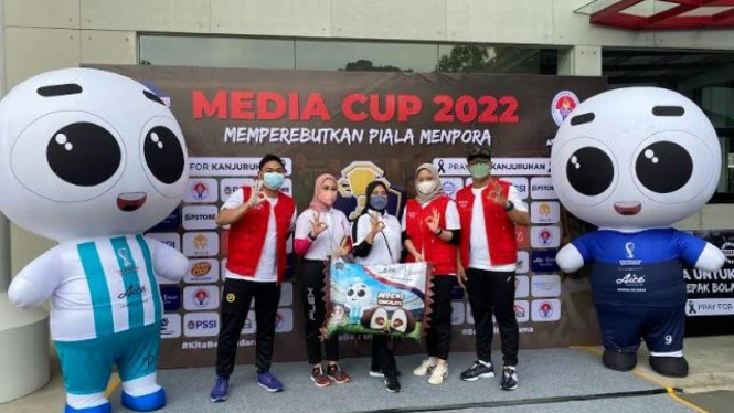 Aice Group berkolaborasi dengan Kemenpora dan PSSI Pers