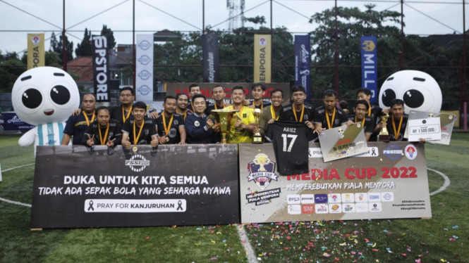 TVRI juara Media Cup 2022